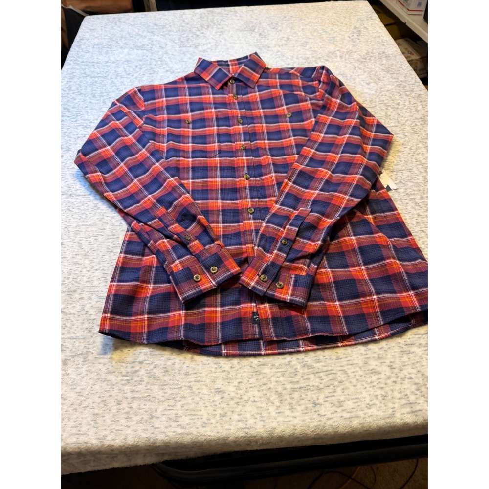 Coast Harbor Mens Plaid Flannel Long Sleeve Button‎ Up Shirt Size S NWT